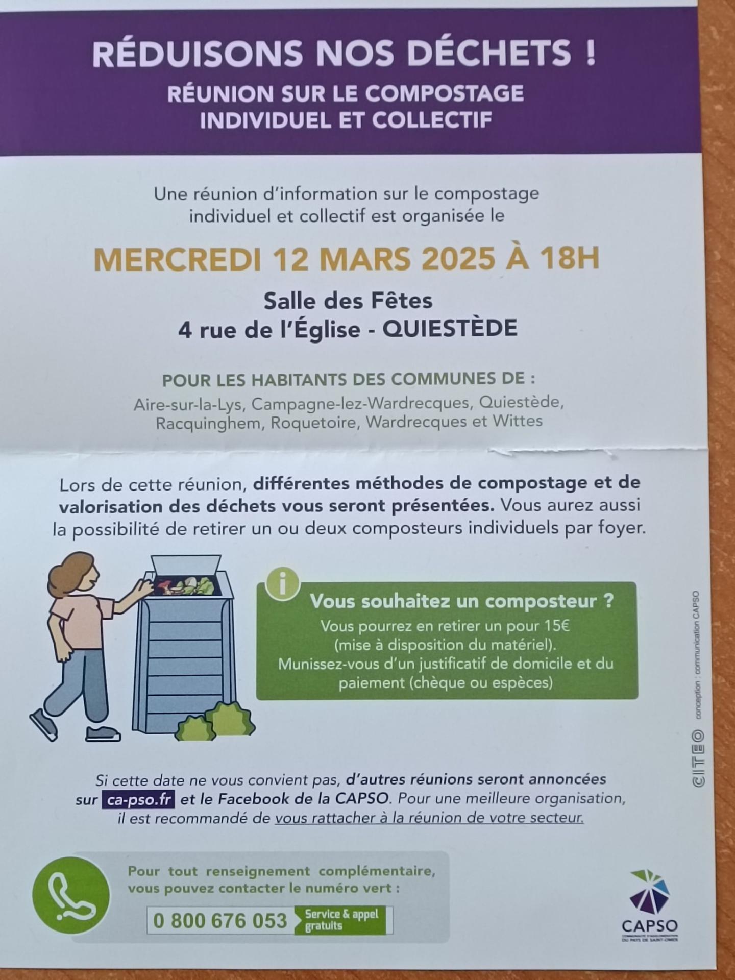 Reduisons nos dechets quiestede